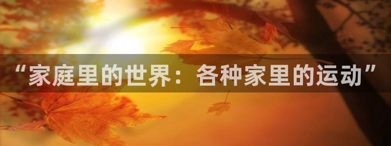 betway西汉姆联：“家庭里的世界：各种家里的运动”