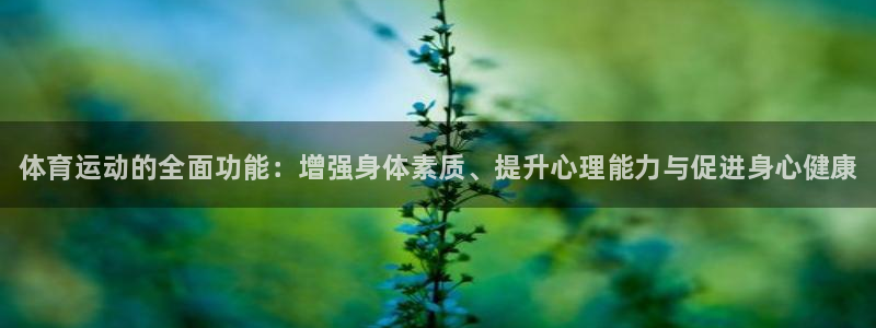 必威betway西汉姆联：体育运动的全面功能：增强身体素质、提升心理能力与促进身心健康