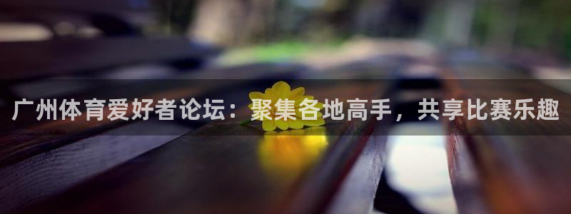 betway西汉姆联官网：广州体育爱好者论坛：聚集各地高手，共享比赛乐趣